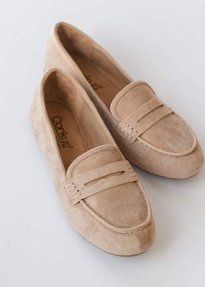 Faux Suede Penny Loafer