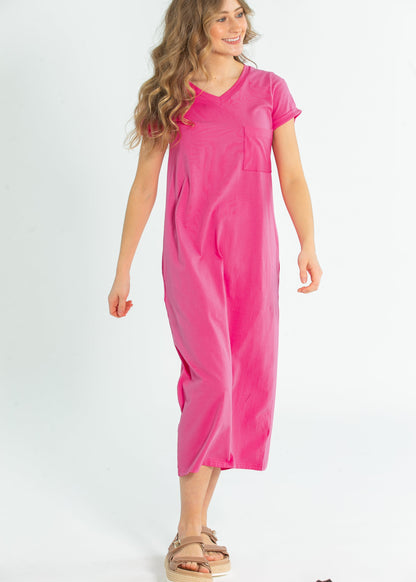 Finley V-Neck Midi Dress - FINAL SALE