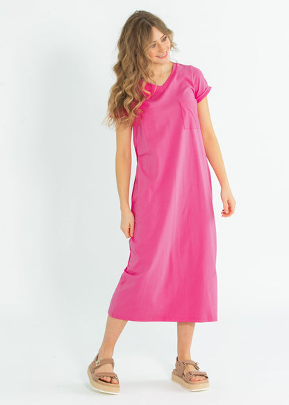 Finley V-Neck Midi Dress - FINAL SALE