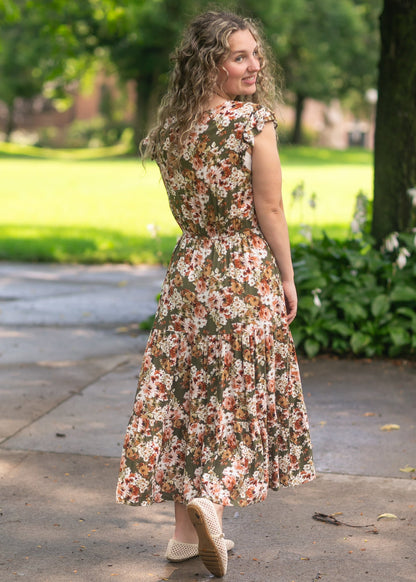 Floral Smocked V-Neck Dress - FINAL SALE