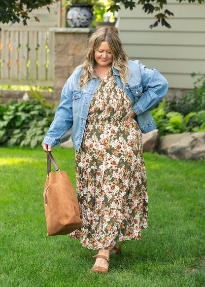 Floral Smocked V-Neck Dress - FINAL SALE