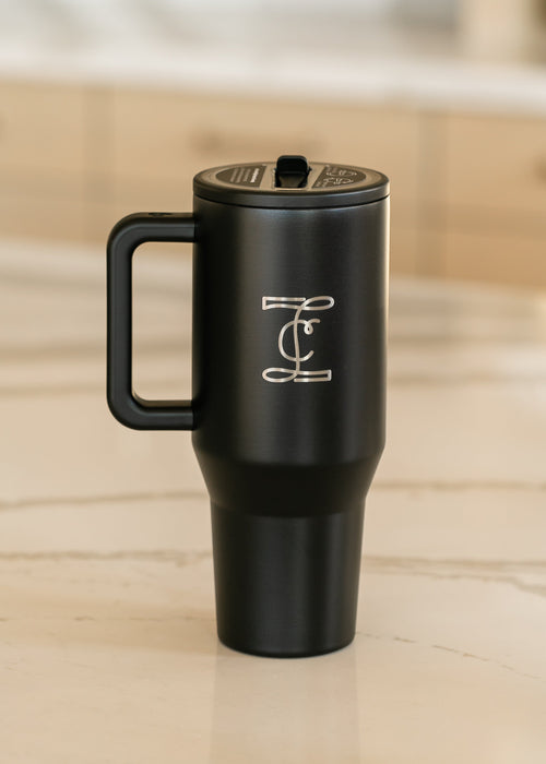Hydrojug® Black Traveler 40oz Tumbler Engraved Inherit Logo