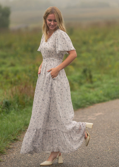 Isabella V Neck Maxi Dress
