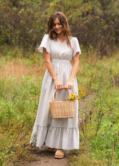 Isabella V Neck Maxi Dress