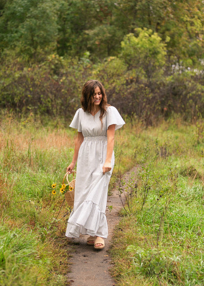 Isabella V Neck Maxi Dress