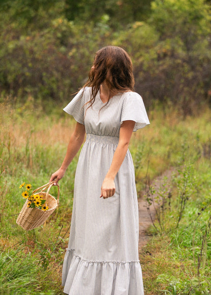 Isabella V Neck Maxi Dress