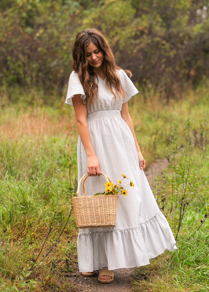 Isabella V Neck Maxi Dress