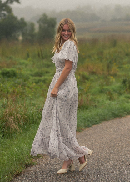 Isabella V Neck Maxi Dress