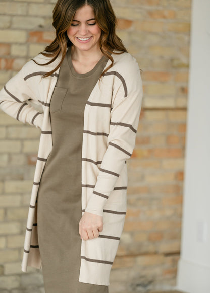 Jane Dark Taupe T-Shirt Maxi Dress