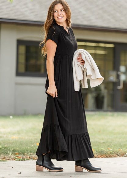 Jaydrien Flutter Sleeve Maxi Dress - FINAL SALE