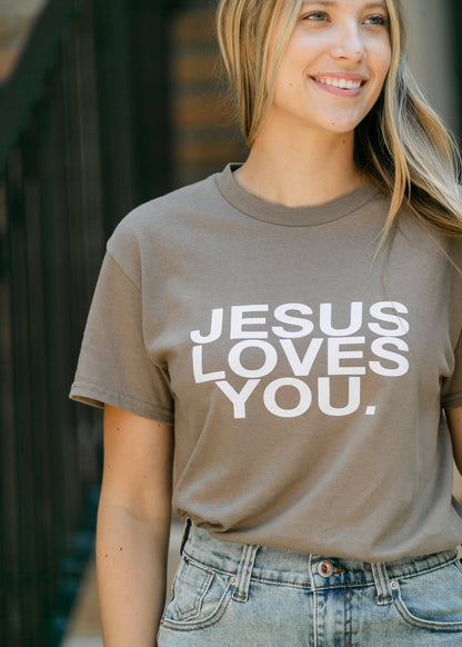 Jesus Loves You Graphic T-shirt