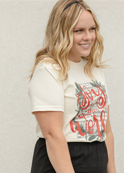 Joy to the World Hymn Graphic T-Shirt - FINAL SALE