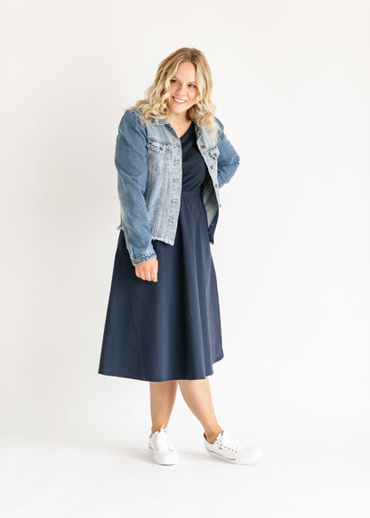 Kate Cap Sleeve Midi Dress - FINAL SALE