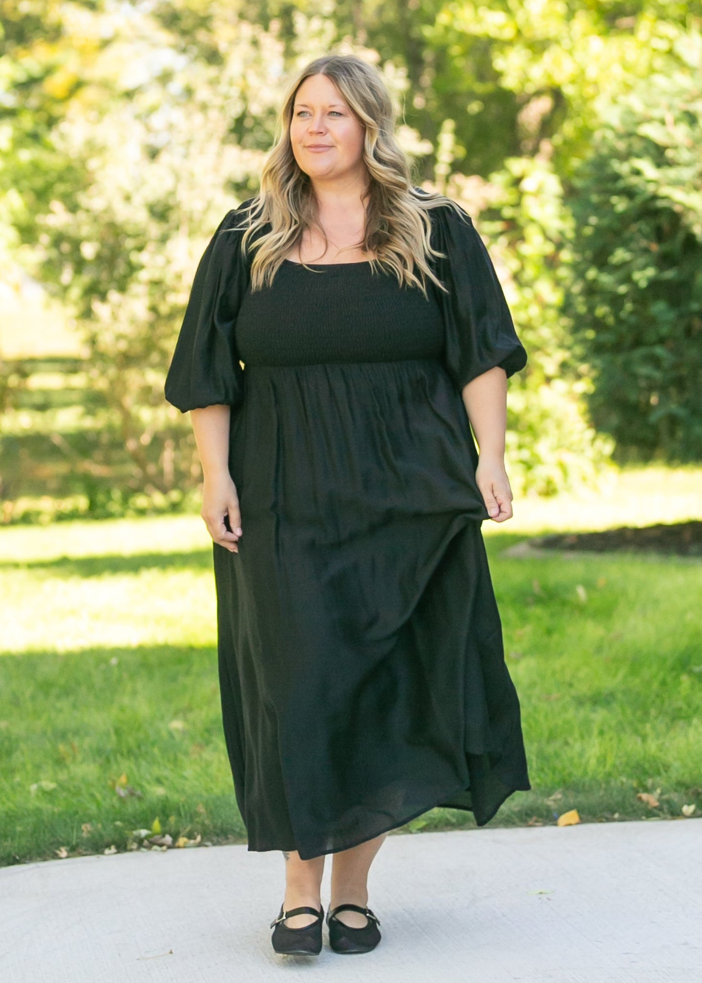 Kayleen Smocked Bodice Maxi Dress - FINAL SALE
