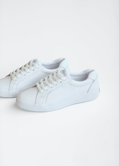 Keds® Pursuit White Leather Lace Up Sneaker - FINAL SALE