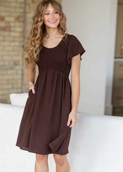 Liv Smocked Midi Dress - FINAL SALE
