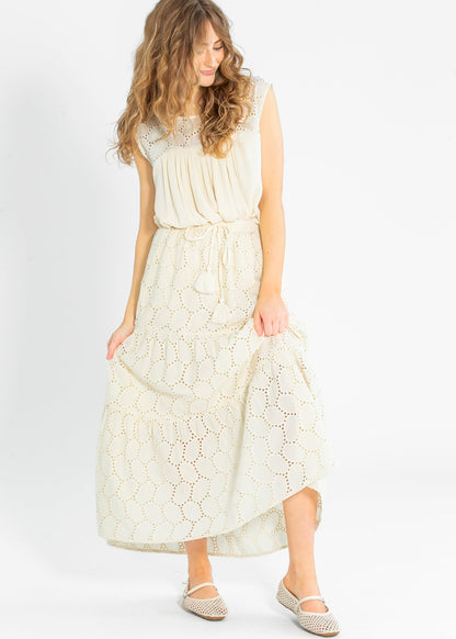 Liverpool Los Angeles® Tiered Woven Maxi Skirt - FINAL SALE