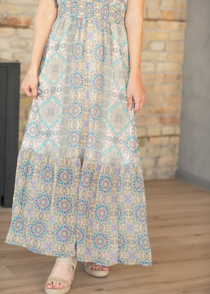 LIVERPOOL® Sleeveless Smocked Waist Maxi Dress