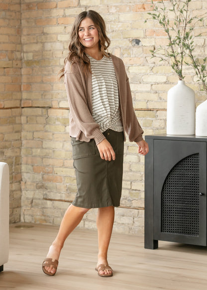 LIVERPOOL® Sleeveless Twist Front Knit Top