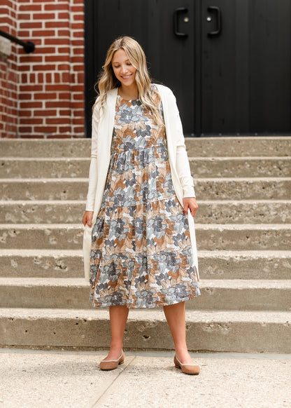 Melanie Tiered Knit Midi Dress - FINAL SALE