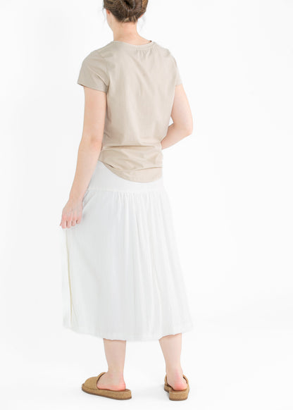 Mix Media Denim Midi Skirt - FINAL SALE