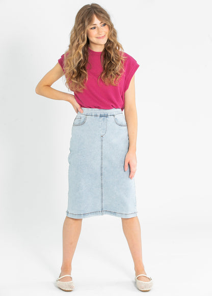 Nadine Mock Neck Cap Sleeve Top - FINAL SALE