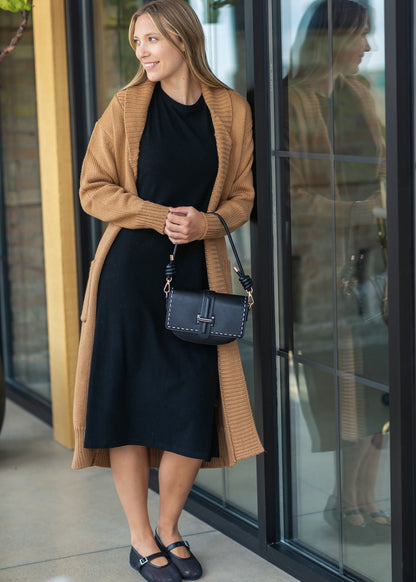 Baylor Ultra Soft Ribbed T-Shirt Dress - FINAL SALE