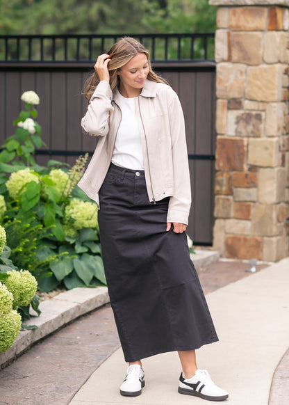 Stella Denim Maxi Skirt