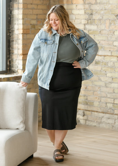 Quinn Knit Midi Skirt