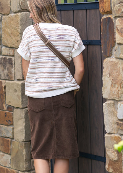 Remi Corduroy Midi Skirt - FINAL SALE