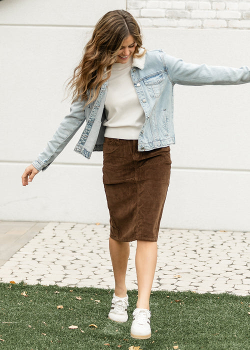 Remi Corduroy Midi Skirt - FINAL SALE