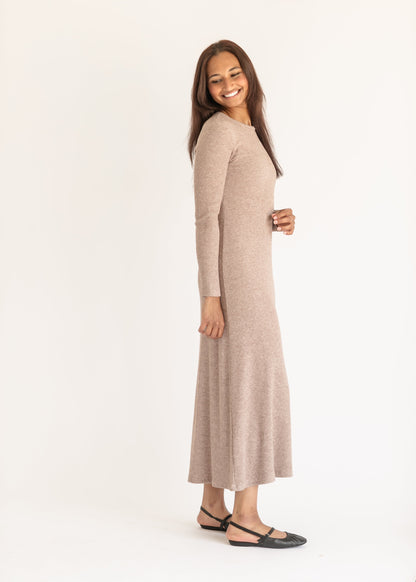 Ribbed Soft Knit Long Sleeve Dress - FINAL SALE