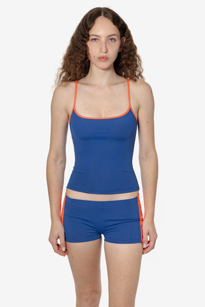 RNT532 - Nylon Tricot 2-Tone Mini Shorts