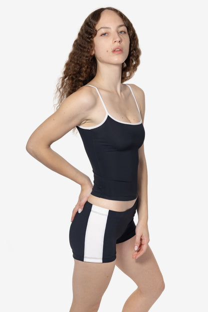 RNT532 - Nylon Tricot 2-Tone Mini Shorts
