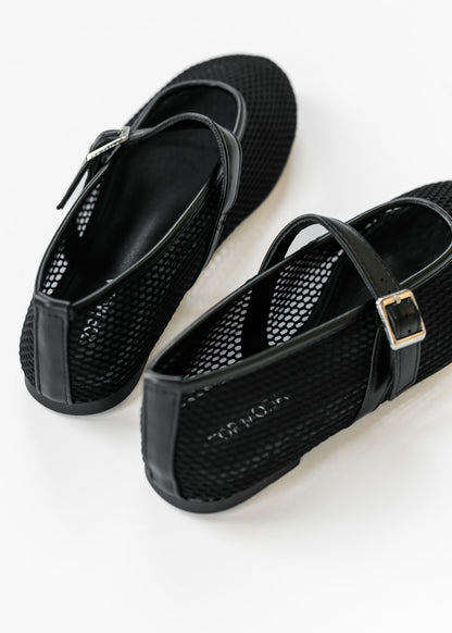 Round Toe Mesh Ballet Flat