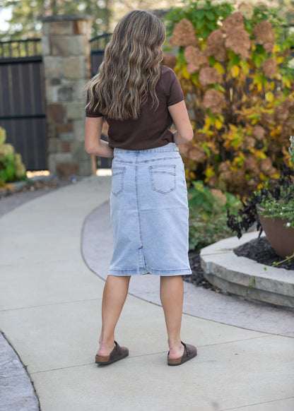 Sandra Denim Midi Skirt