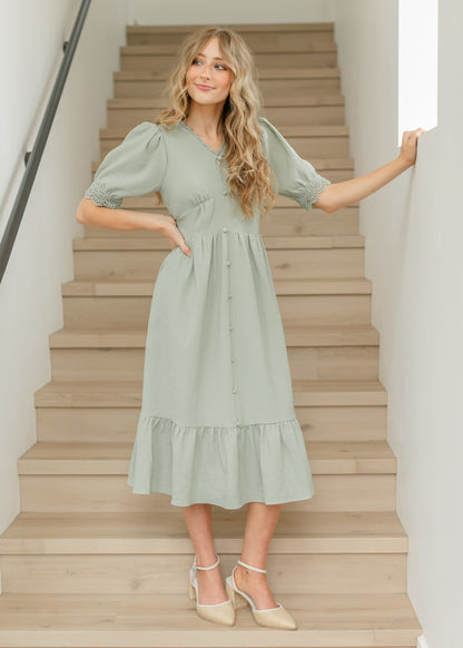 Scarlet Scalloped Lace Maxi Dress - FINAL SALE