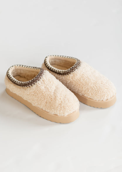 Steve Madden® Selena Faux Shearling Platform Slippers - FINAL SALE