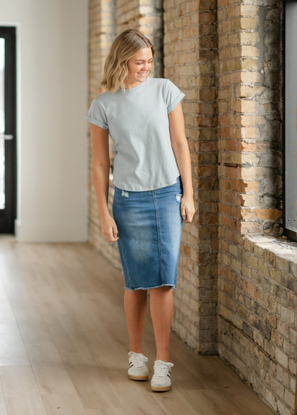 Short Sleeve Essential Basic Tee - FINAL SALE