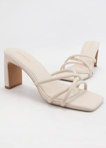 Square Toe Block Heel Sandal - FINAL SALE