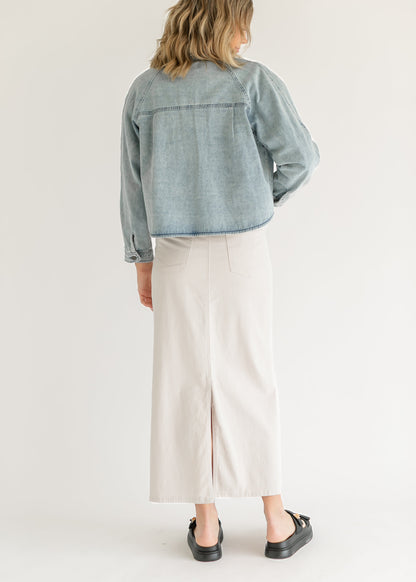 Stella Cloud Denim Maxi Skirt - FINAL SALE