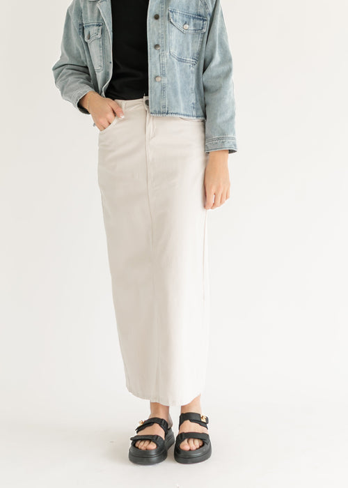 Stella Cloud Denim Maxi Skirt - FINAL SALE