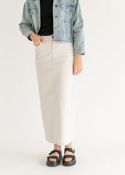 Stella Denim Maxi Skirt