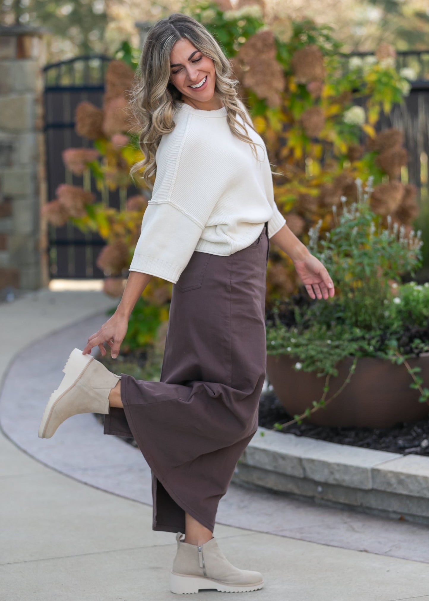 Stella Brownstone Denim Maxi Skirt - FINAL SALE