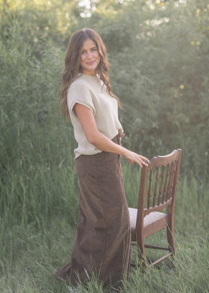 Stella Denim Maxi Skirt