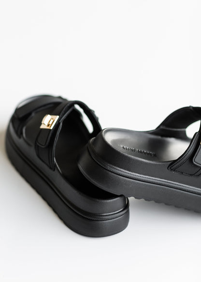 Steve Madden® Bigschmona Jelly Black Platform Slide Sandal - FINAL SALE