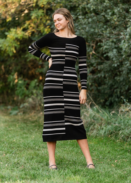 Steve Madden® Rayssa Black Sweater Dress - FINAL SALE