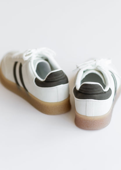 Striped Low Top Sneakers - FINAL SALE