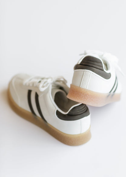 Striped Low Top Sneakers - FINAL SALE