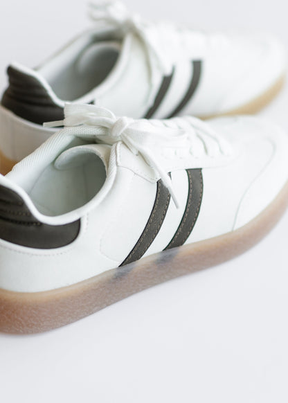 Striped Low Top Sneakers - FINAL SALE